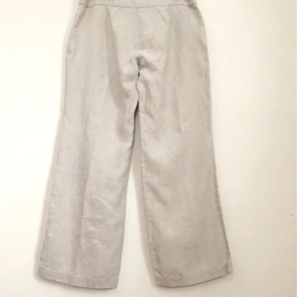 EUC Eileen Fisher Wide Leg Linen Pants - Picture 2 of 7